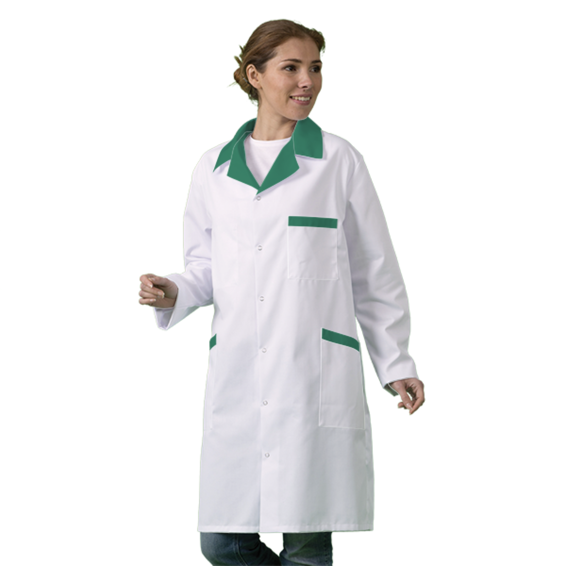 blouse-de-travail-personnalise-col-tailleur-manches-longues acheté - par Sophie - le 05-03-2026