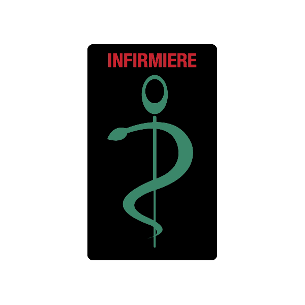 Caducée infirmière personnalisable