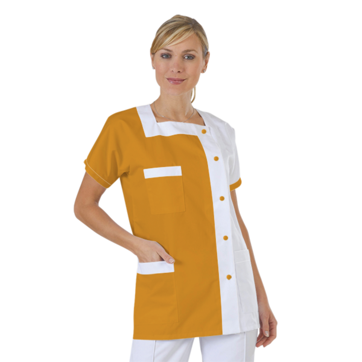 blouse-medicale-col-carre-a-personnaliser acheté - par Mélina - le 06-11-2020