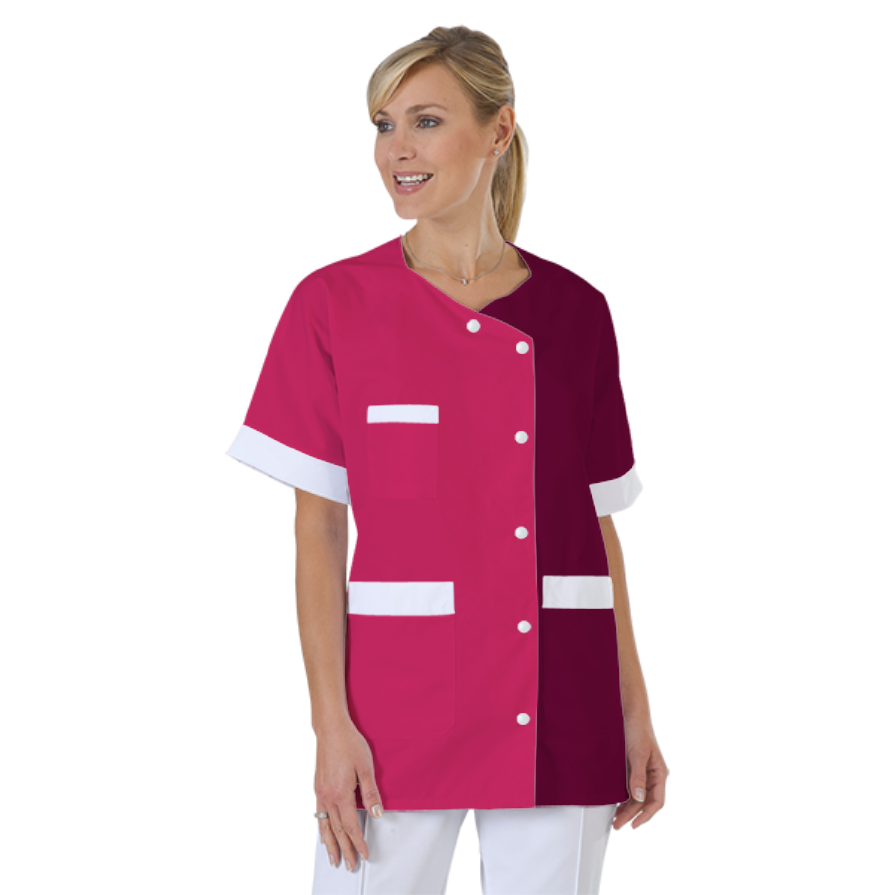 blouse-infirmiere-personnalise-col-trapeze acheté - par Émilie - le 29-03-2021