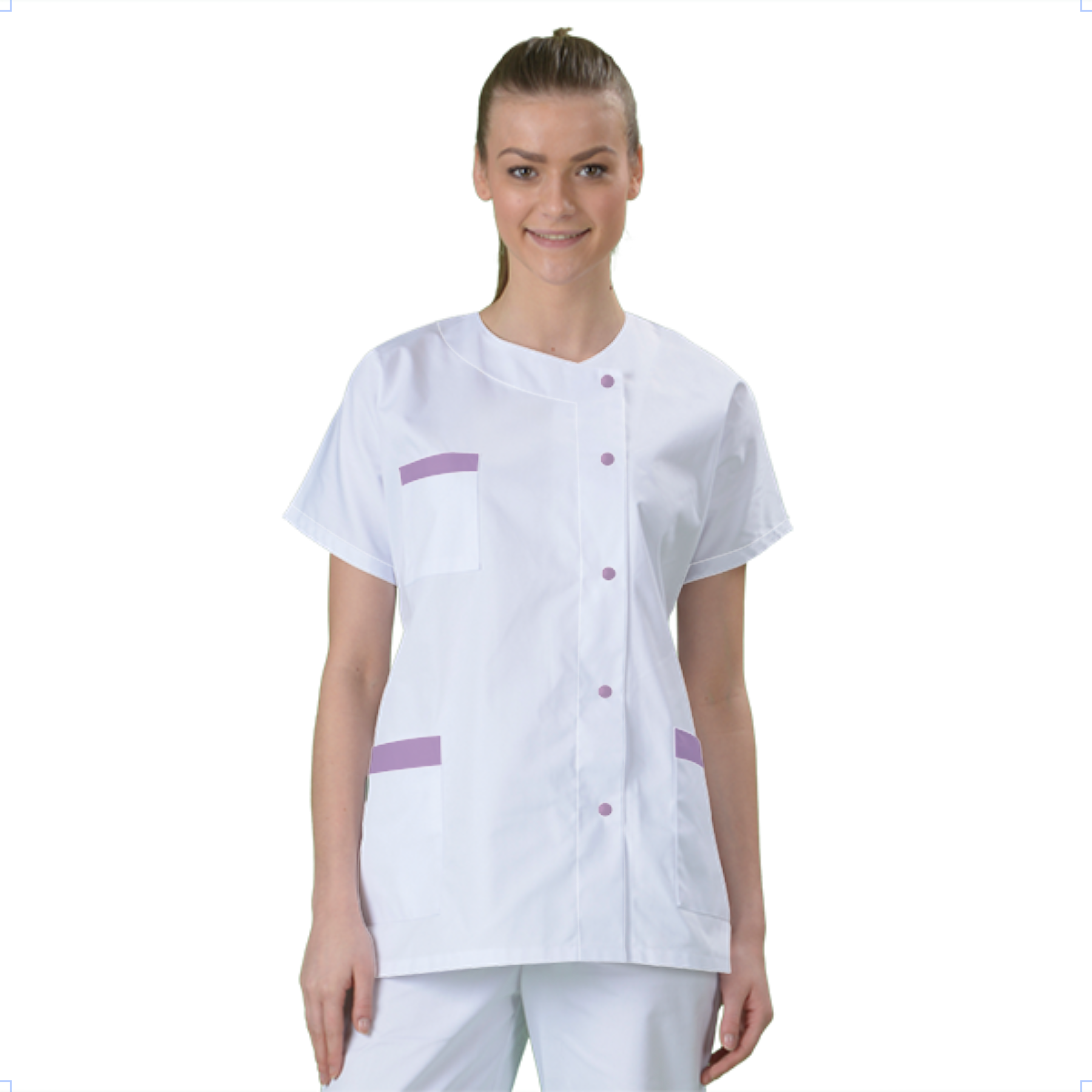 blouse-medicale-col-carre-a-personnaliser acheté - par Aurélie - le 19-03-2021