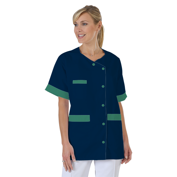 blouse-infirmiere-personnalise-col-trapeze acheté - par Hortense - le 05-01-2021