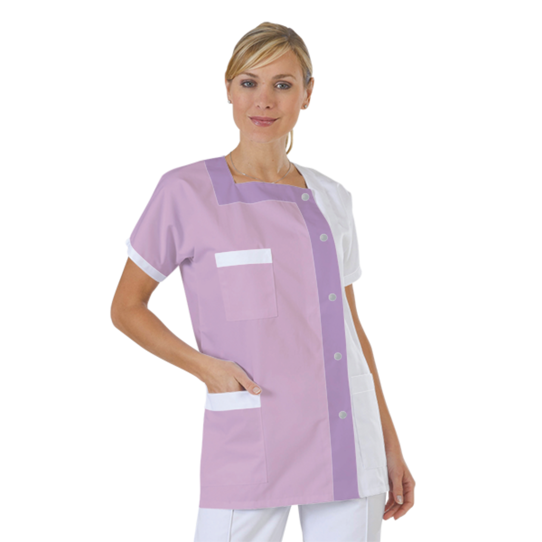 blouse-medicale-col-carre-a-personnaliser acheté - par Elodie - le 18-03-2018