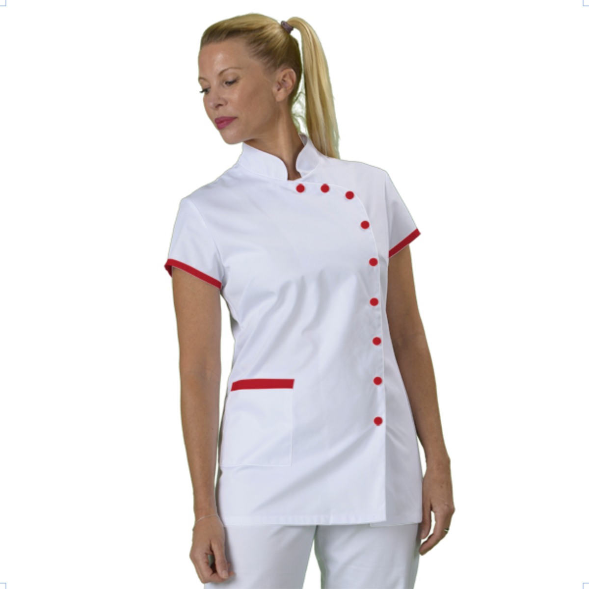 tunique-medicale-infirmiere-personnalisee-col-mao acheté - par Mélanie  - le 29-07-2021