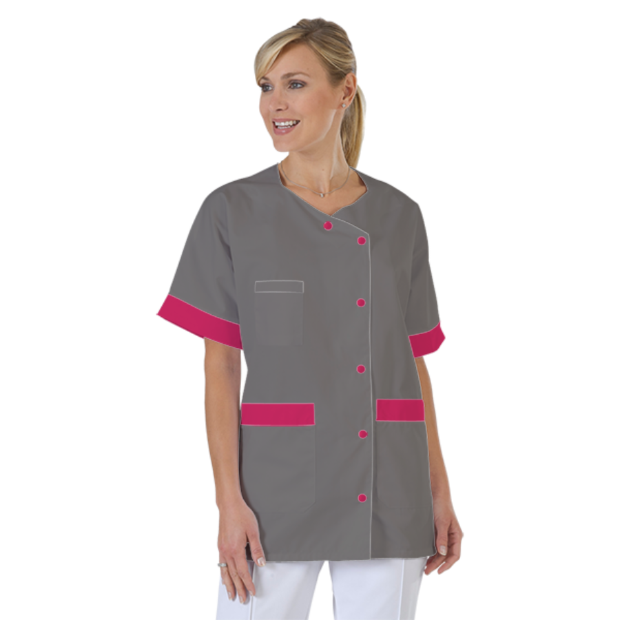 blouse-infirmiere-personnalise-col-trapeze acheté - par Martine - le 21-02-2017
