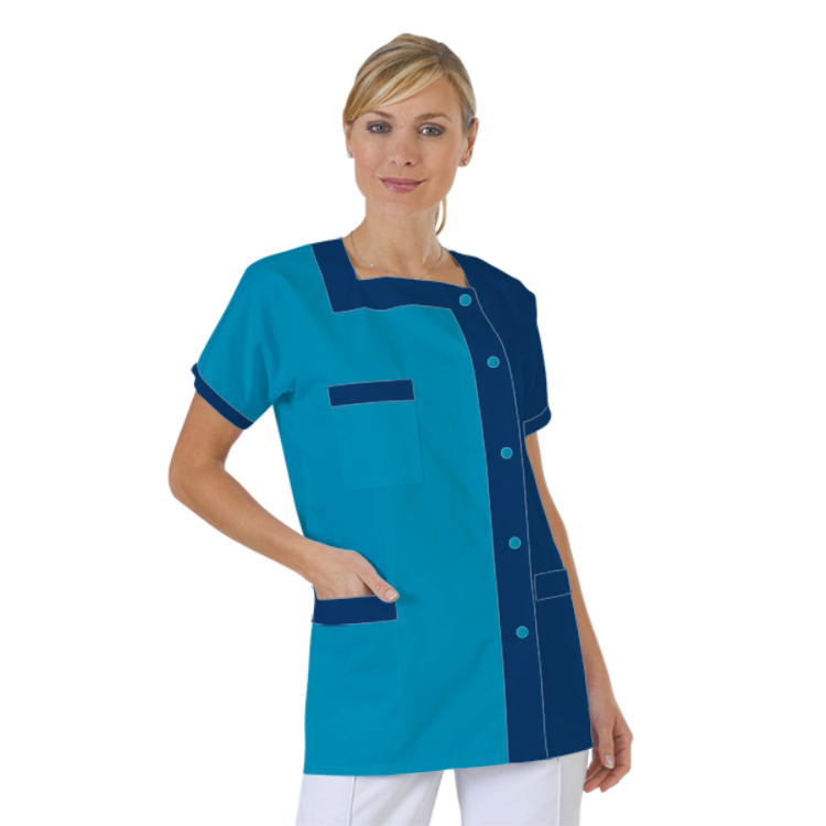 blouse-medicale-col-carre-a-personnaliser acheté - par Manon - le 29-07-2018