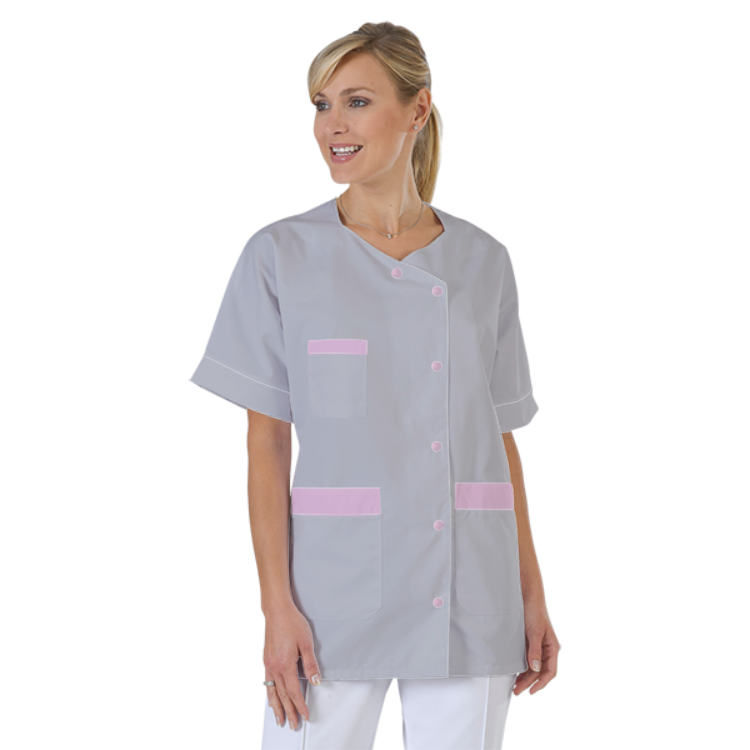 blouse-infirmiere-personnalise-col-trapeze acheté - par christelle - le 23-11-2018