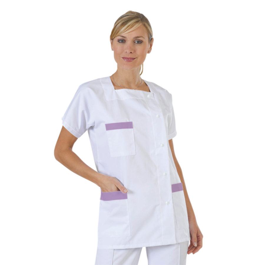 blouse-medicale-col-carre-a-personnaliser acheté - par Aurélie - le 25-01-2021