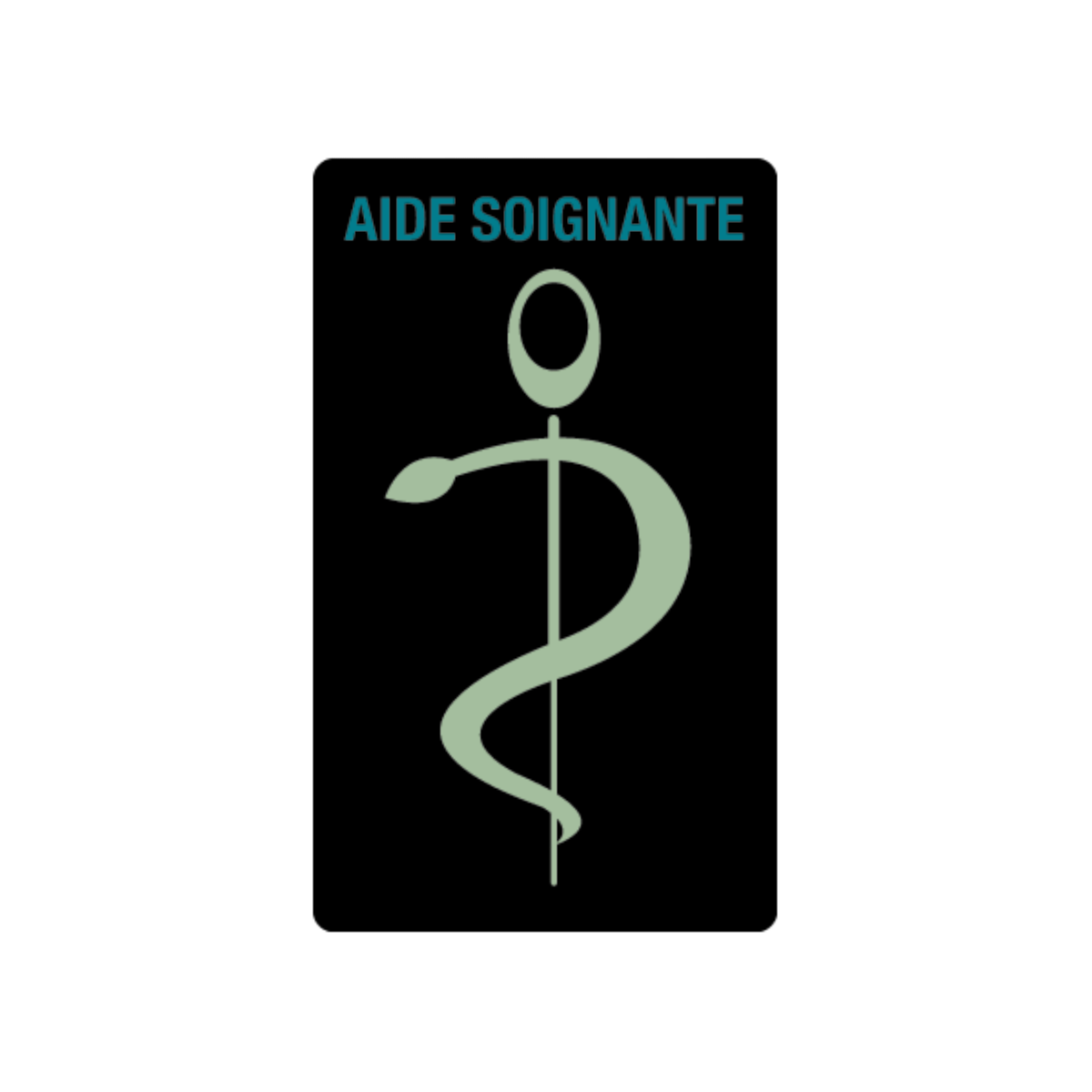 caducee-aide-soignante-personnalisable acheté - par Sandrine - le 07-10-2021