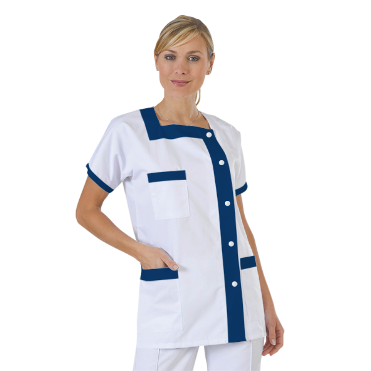 blouse-medicale-col-carre-a-personnaliser acheté - par Joelle - le 19-05-2021