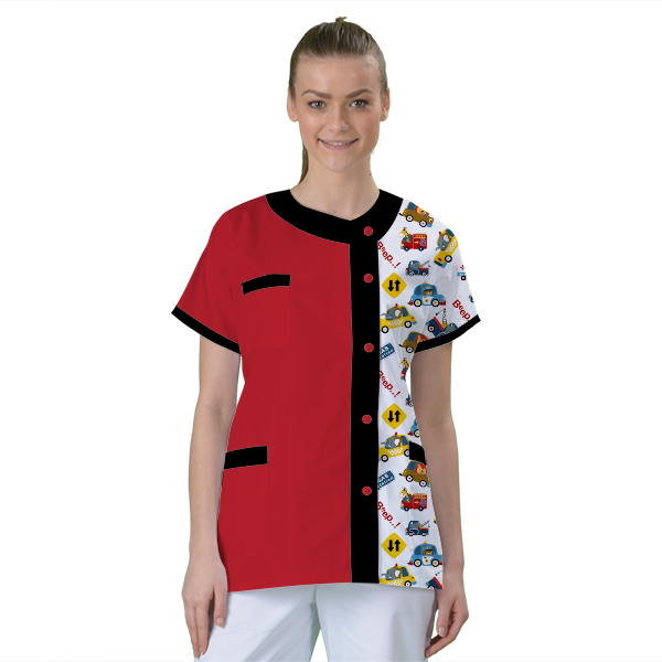 blouse-de-travail-personnalisee-tunique-medicale acheté - par Je Ris Je Guéris - le 07-12-2020