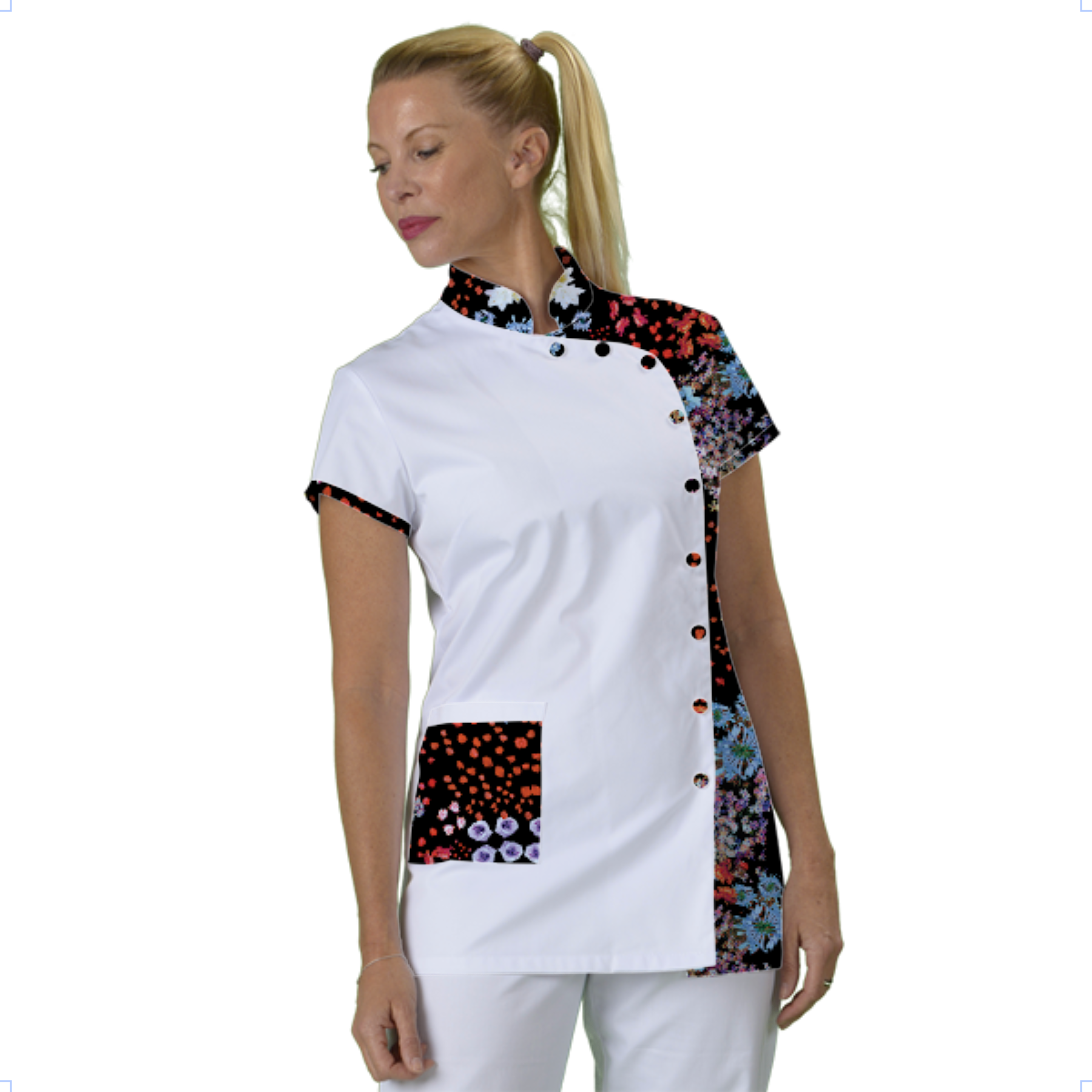 tunique-medicale-infirmiere-col-mao-a-personnaliser acheté - par Lecomte  - le 18-09-2026