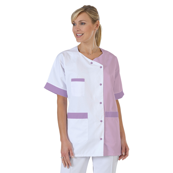 blouse-infirmiere-personnalise-col-trapeze acheté - par Pierre  - le 10-02-2024