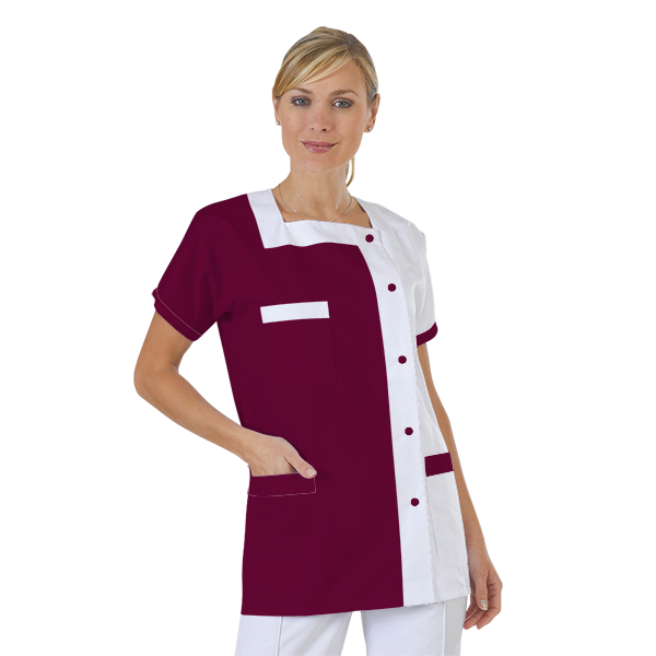 blouse-medicale-col-carre-a-personnaliser acheté - par grazia - le 30-06-2023