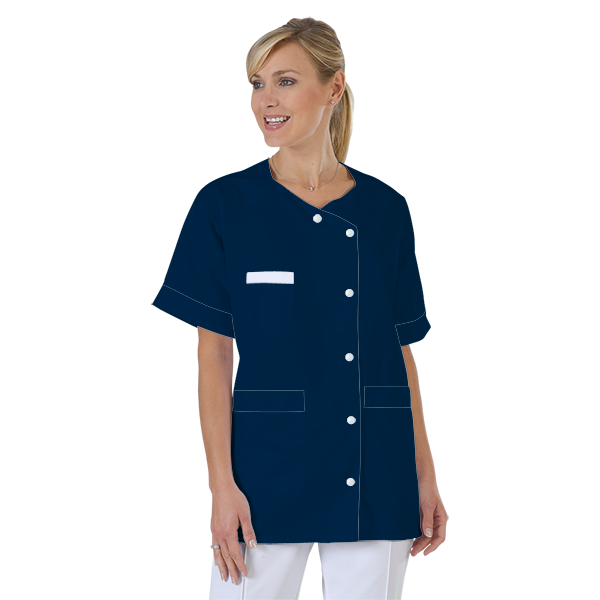 blouse-infirmiere-personnalise-col-trapeze acheté - par Sarah - le 17-12-2020
