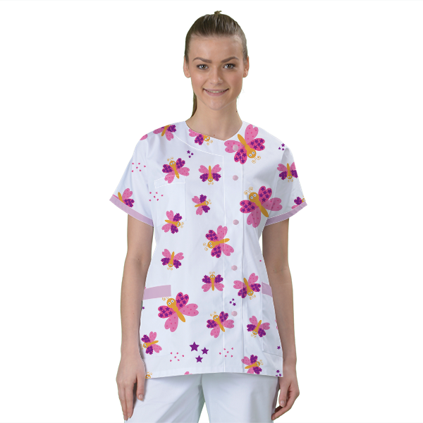 blouse-de-travail-personnalisee-tunique-medicale acheté - par Geneviève - le 30-01-2021