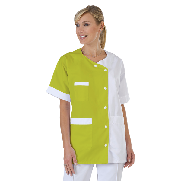 blouse-infirmiere-personnalise-col-trapeze acheté - par Gaëlle - le 12-11-2020