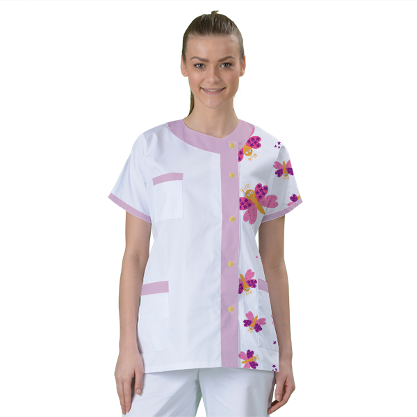 blouse-de-travail-personnalisee-tunique-medicale acheté - par Florine - le 19-11-2020
