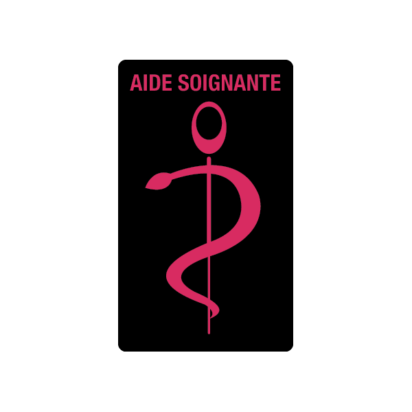 caducee-aide-soignante-personnalisable acheté - par Bernadette - le 17-11-2020