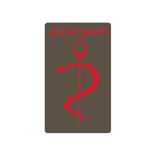 caducee-aide-soignante-personnalisable acheté - par Jeannette - le 11-04-2020