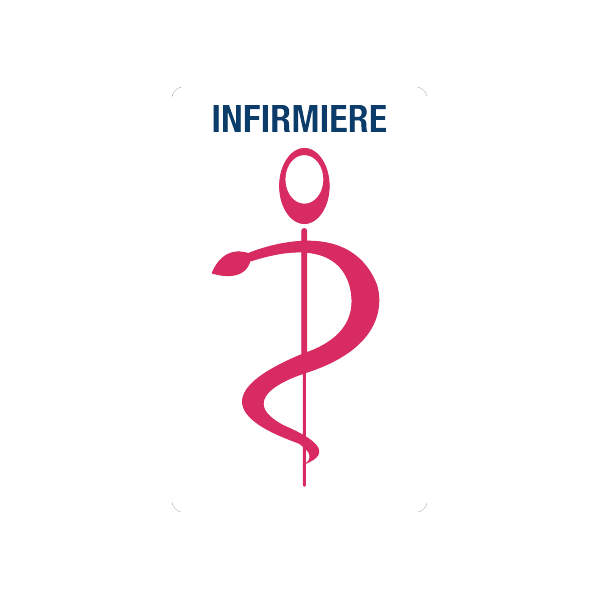 Caducée infirmière personnalisable