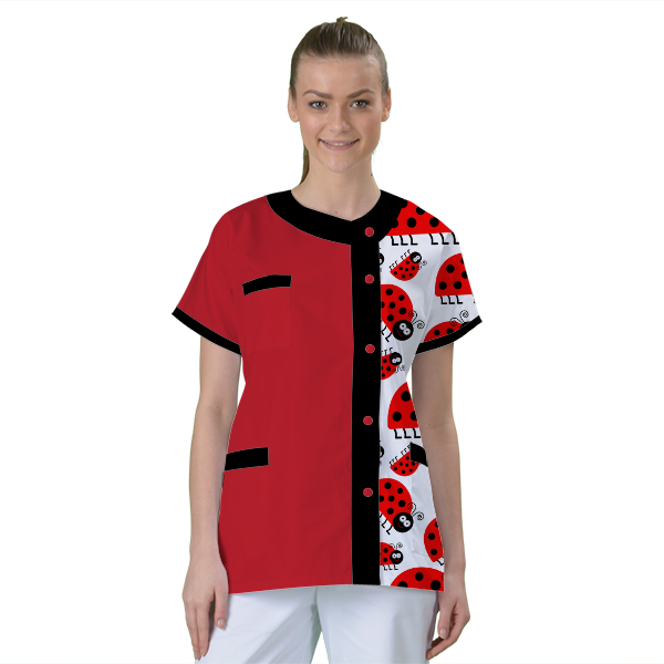 blouse-de-travail-personnalisee-tunique-medicale acheté - par Je Ris Je Guéris - le 07-12-2020