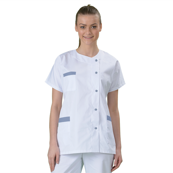 blouse-medicale-col-carre-a-personnaliser acheté - par Belinda - le 27-05-2021