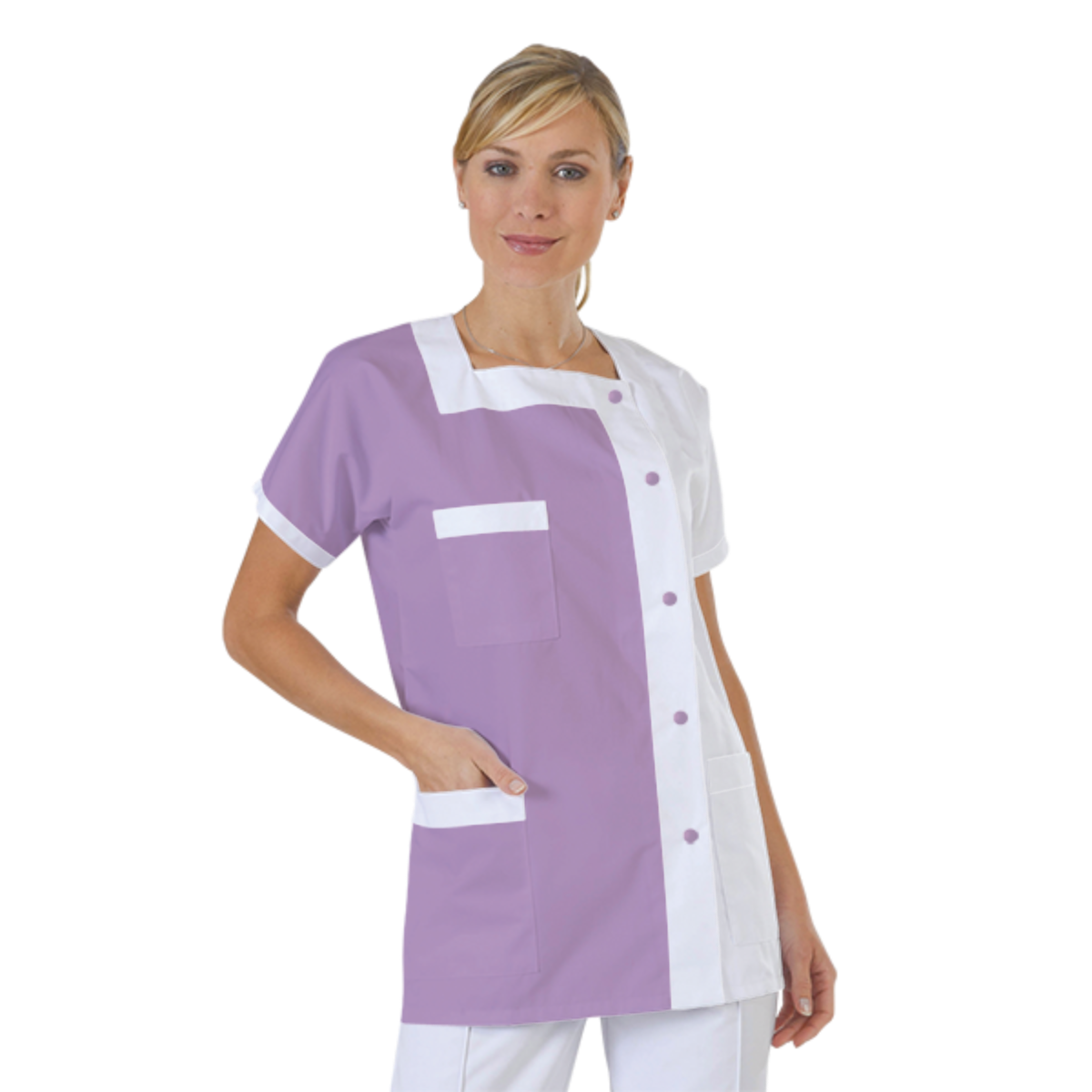 blouse-medicale-col-carre-a-personnaliser acheté - par Henriette - le 19-09-2018
