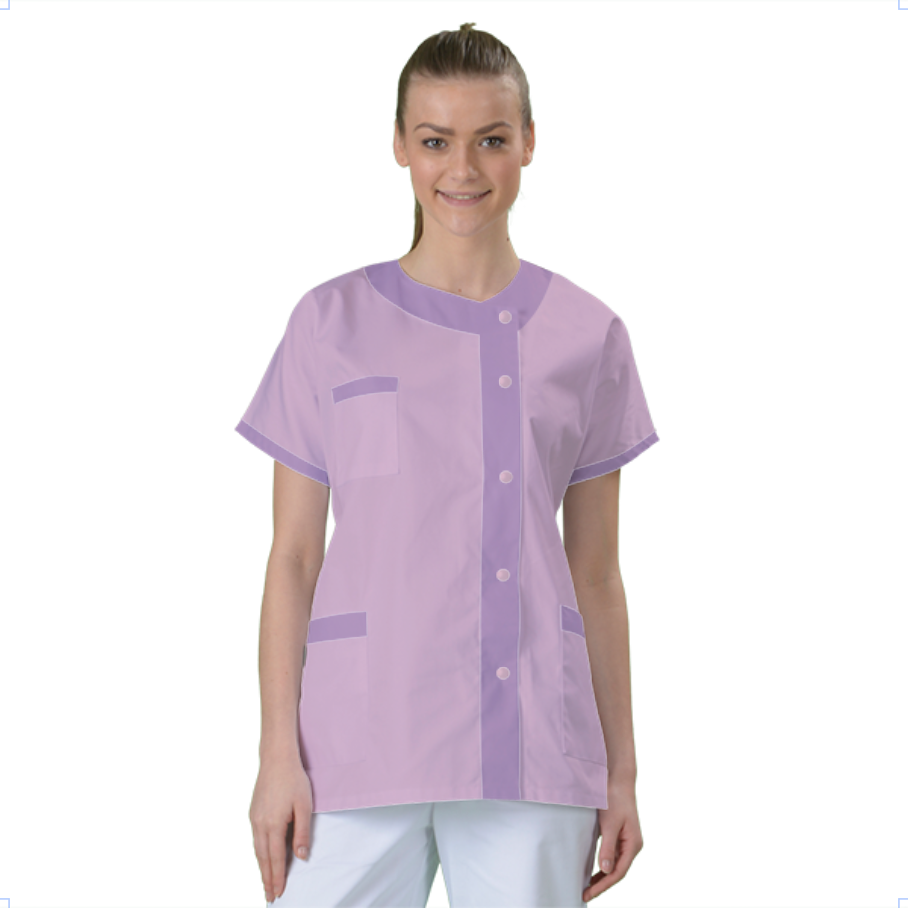 blouse-medicale-col-carre-a-personnaliser acheté - par Charles - le 27-12-2018