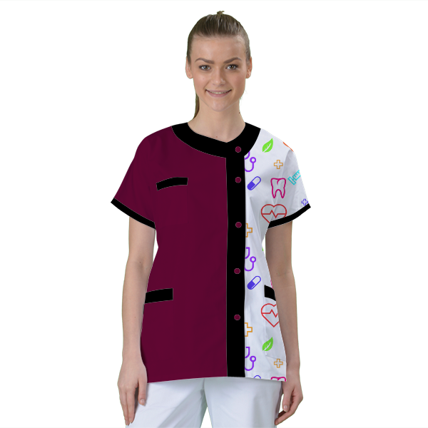 blouse-de-travail-personnalisee-tunique-medicale acheté - par Je Ris Je Guéris - le 25-06-2020