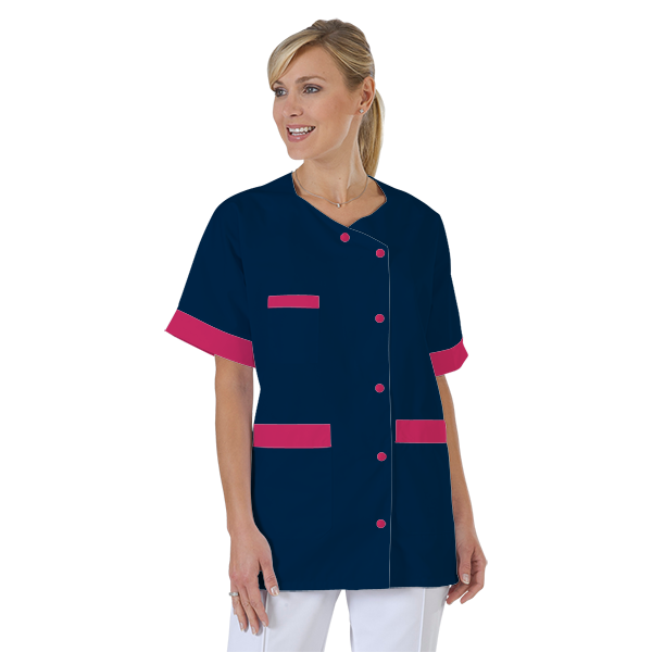 blouse-infirmiere-personnalise-col-trapeze acheté - par Camille - le 01-09-2021