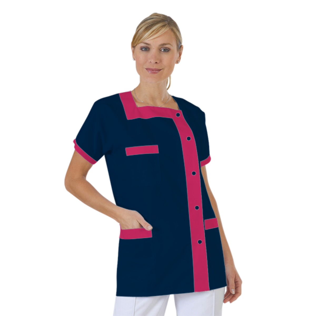 blouse-medicale-col-carre-a-personnaliser acheté - par Francoise - le 11-07-2023