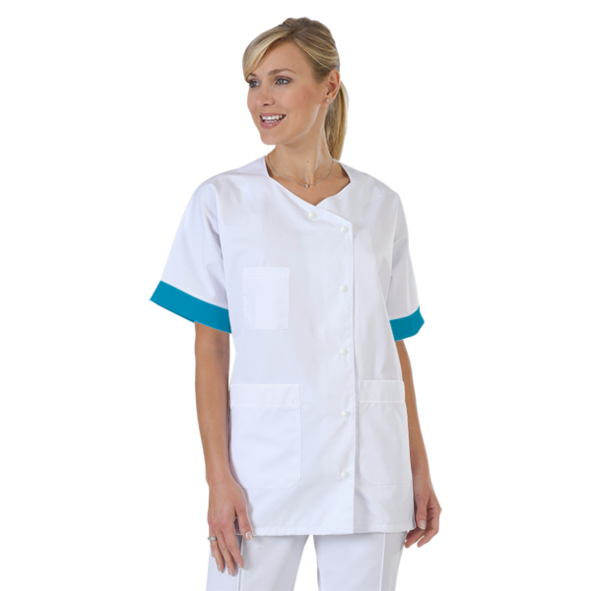 blouse-infirmiere-personnalise-col-trapeze acheté - par Emma - le 08-08-2022
