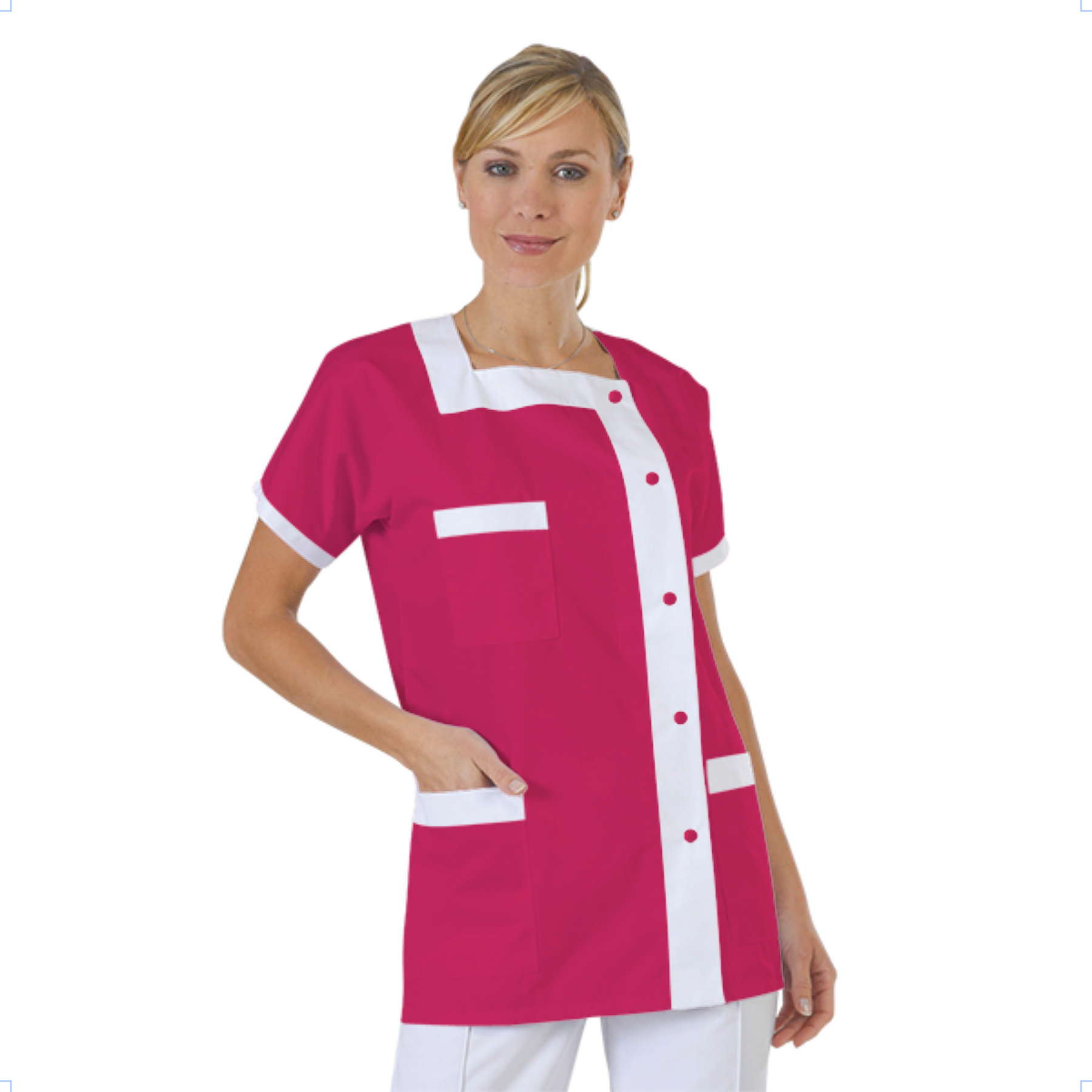 blouse-medicale-col-carre-a-personnaliser acheté - par Stéphanie  - le 01-05-2019