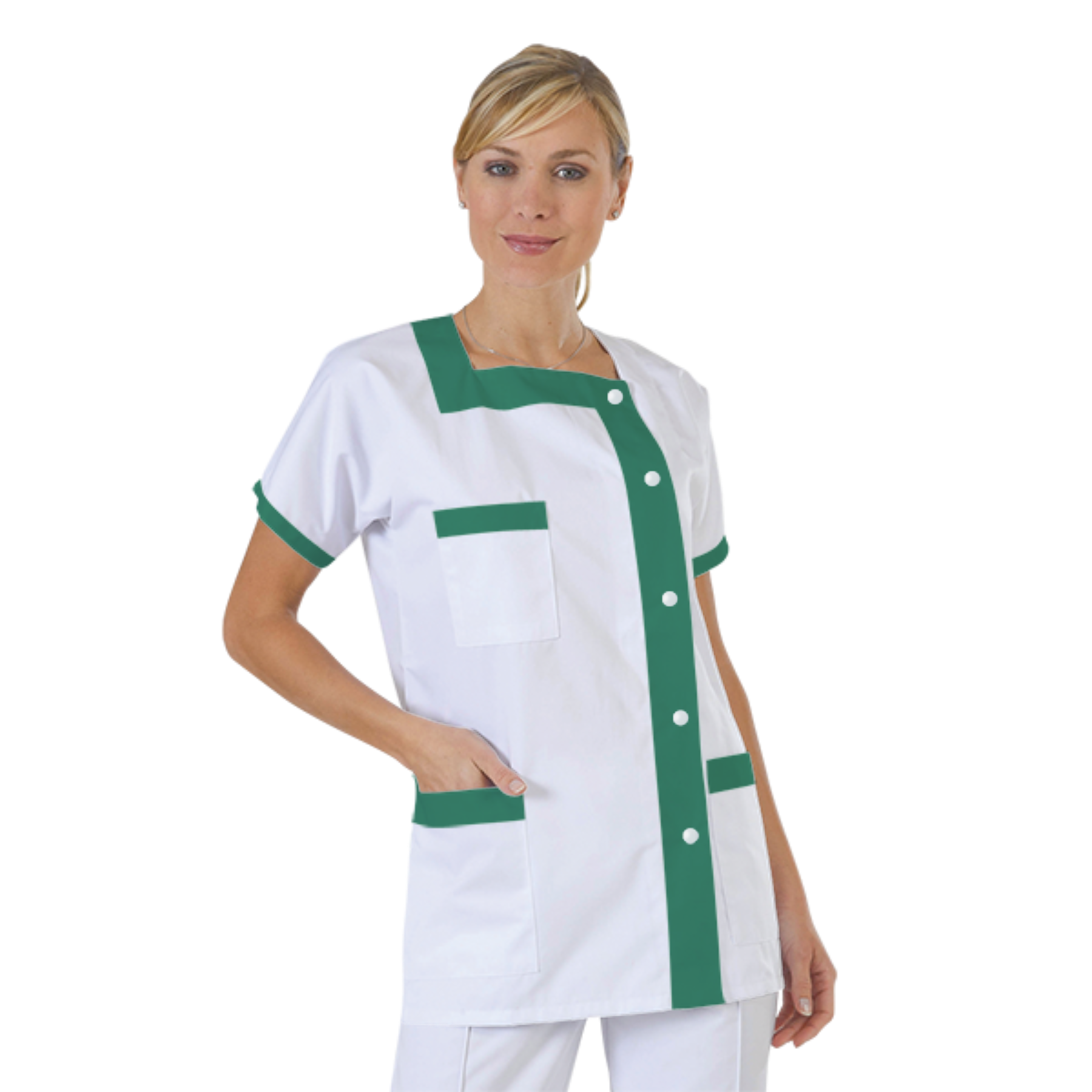 blouse-medicale-col-carre-a-personnaliser acheté - par Sophie - le 05-09-2018