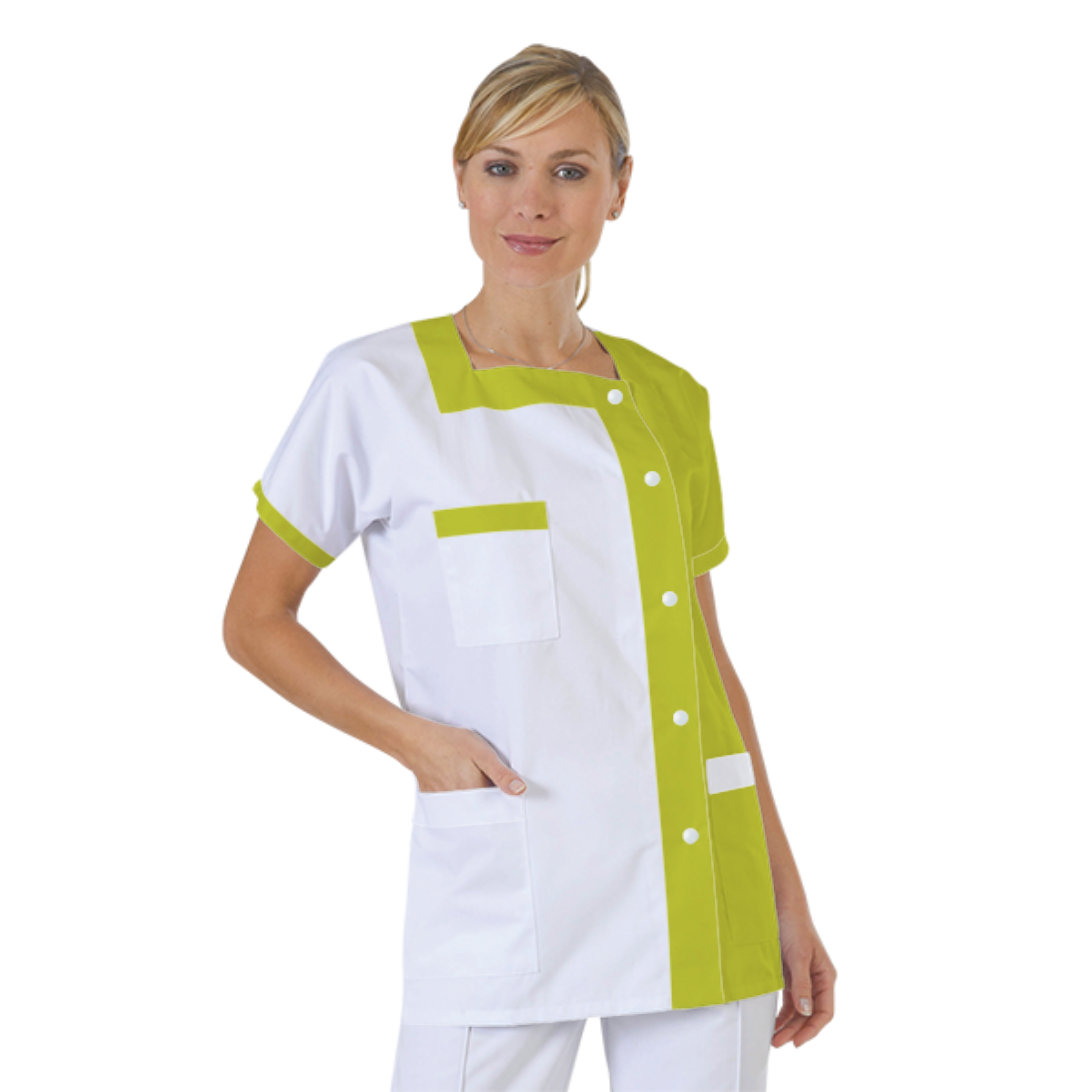 blouse-medicale-col-carre-a-personnaliser acheté - par Lydie - le 28-10-2019