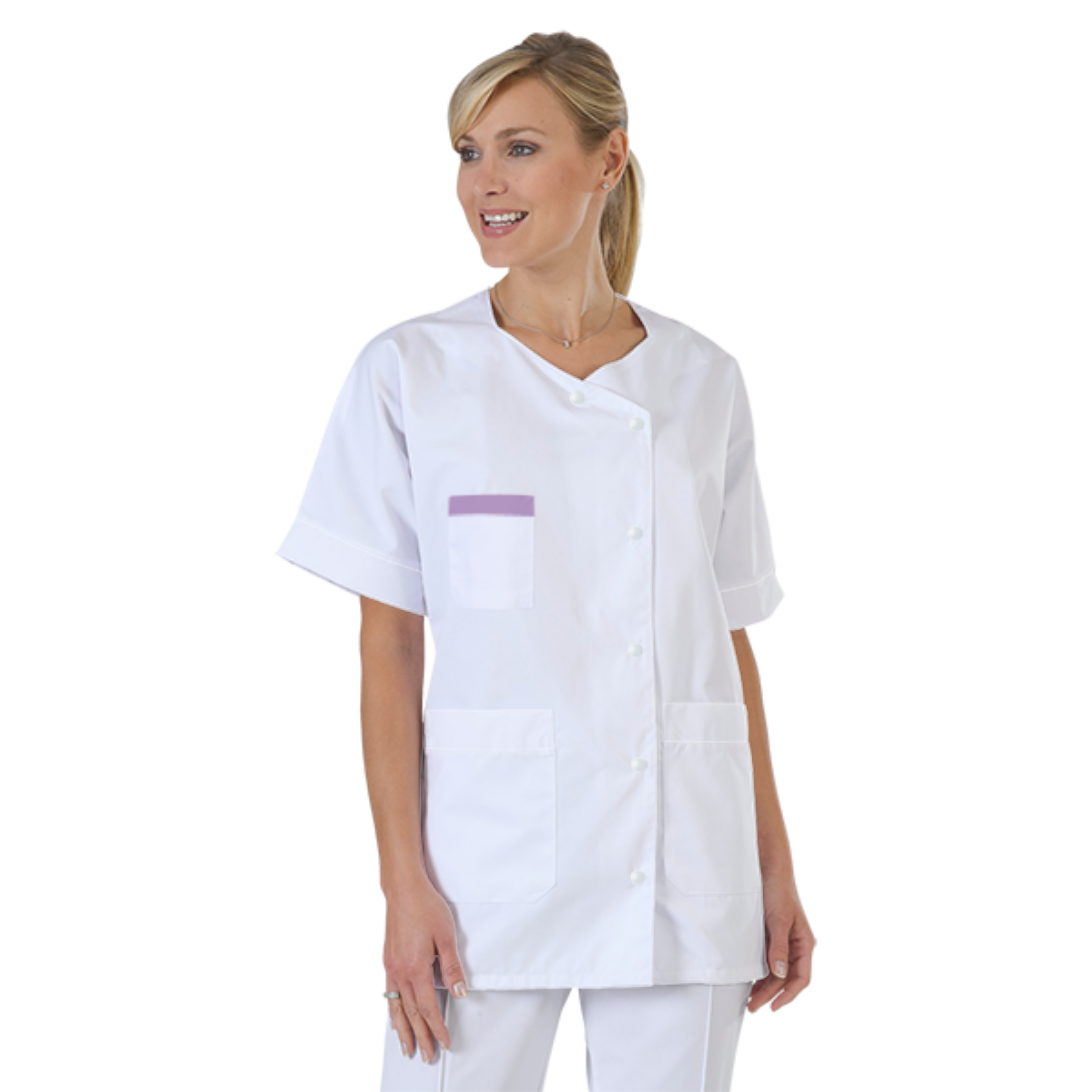 blouse-infirmiere-personnalise-col-trapeze acheté - par Mouna - le 20-12-2020
