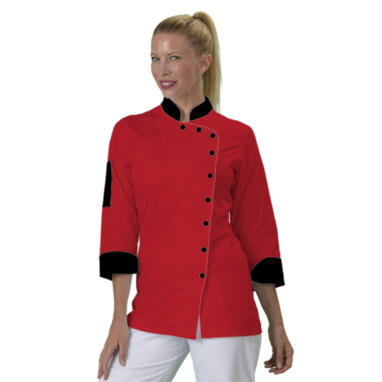 veste-de-cuisine-femme-a-personnaliser acheté - par Rosseel - le 29-11-2018