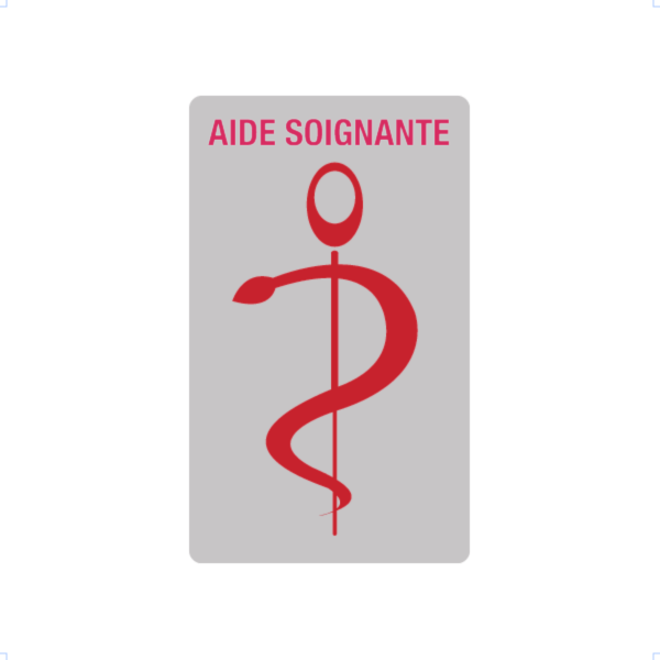 caducee-aide-soignante-personnalisable acheté - par Monique - le 04-04-2020