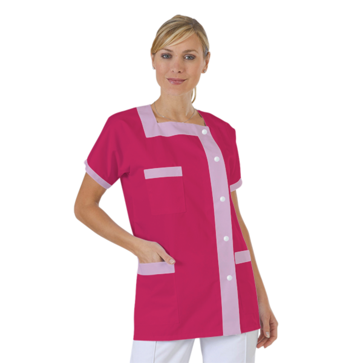 blouse-medicale-col-carre-a-personnaliser acheté - par Valerie - le 05-01-2022