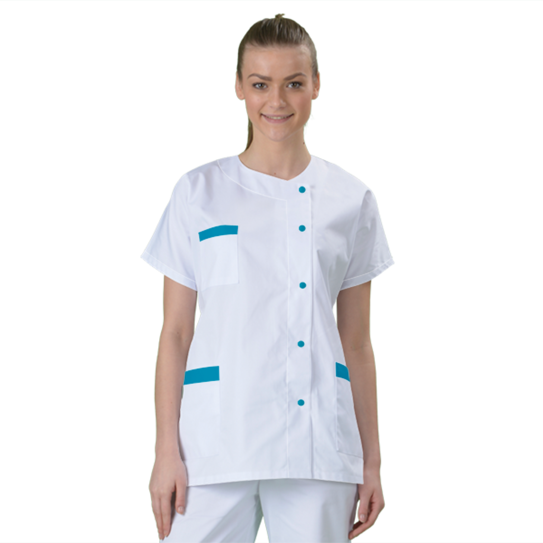 blouse-medicale-col-carre-a-personnaliser acheté - par Bernadette - le 31-01-2020