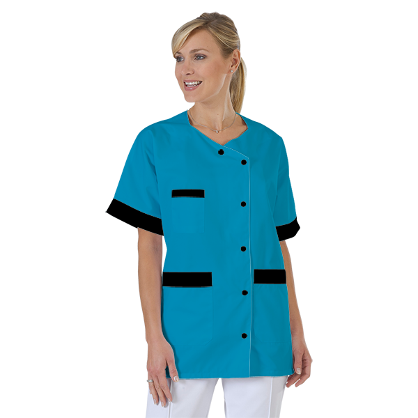 blouse-infirmiere-personnalise-col-trapeze acheté - par Annick - le 14-01-2019