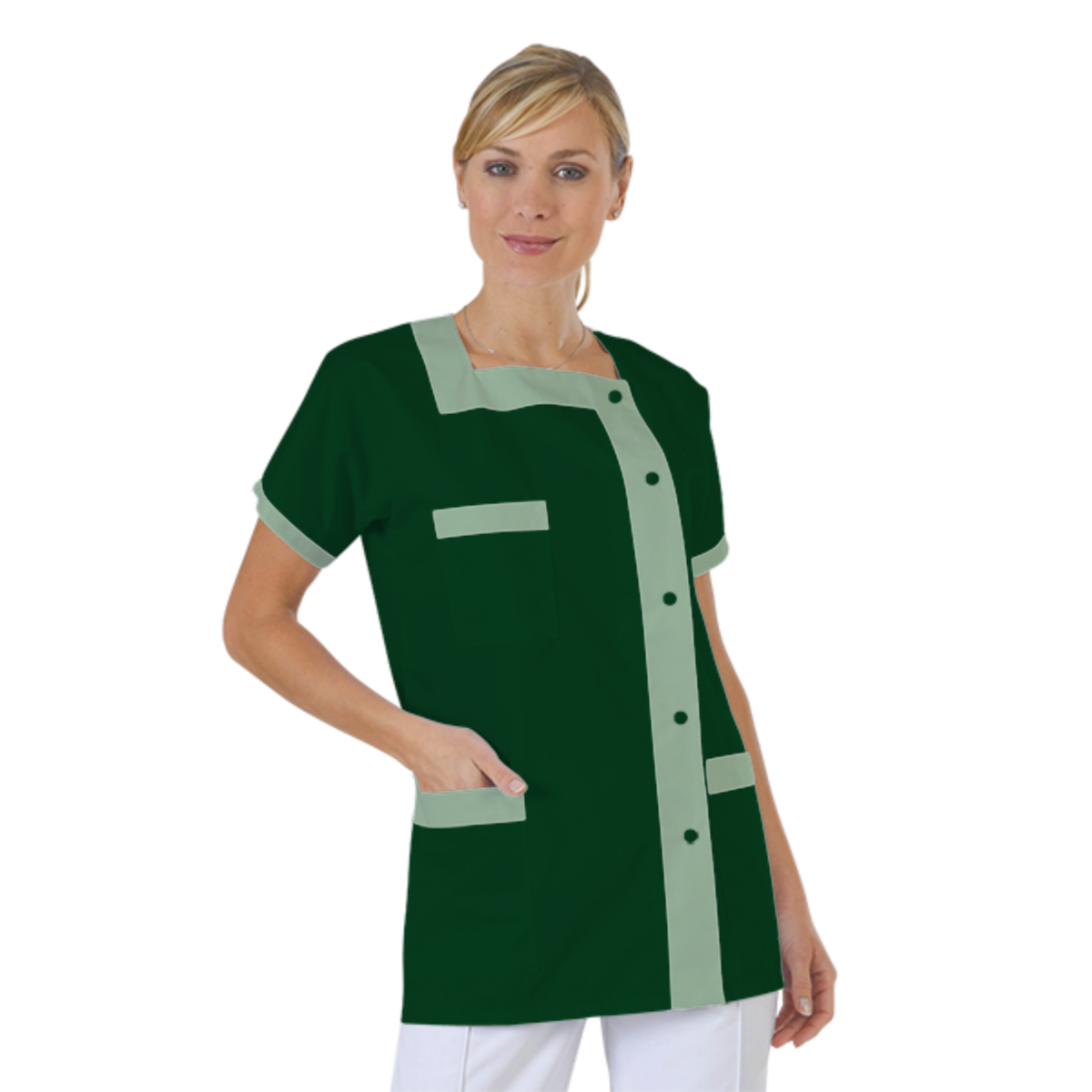 blouse-medicale-col-carre-a-personnaliser acheté - par Damein - le 18-12-2019
