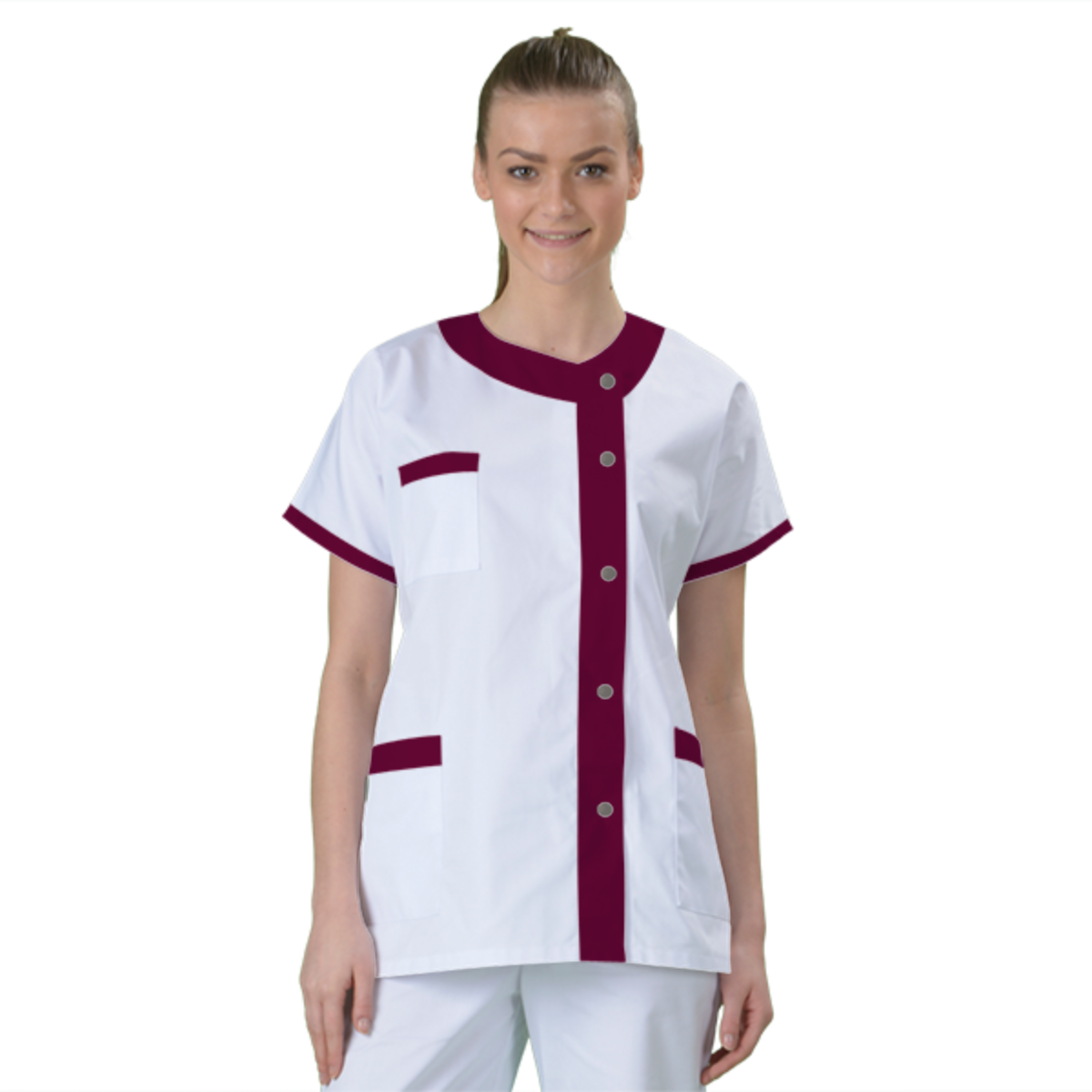 blouse-medicale-col-carre-a-personnaliser acheté - par Claire - le 04-01-2021