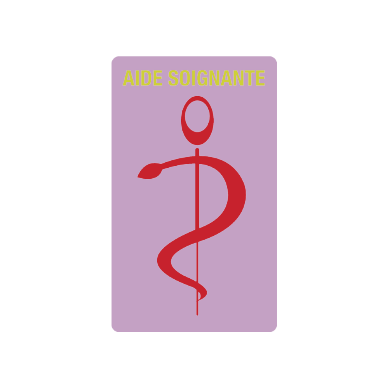 caducee-aide-soignante-personnalisable acheté - par Sylvie  - le 24-05-2021