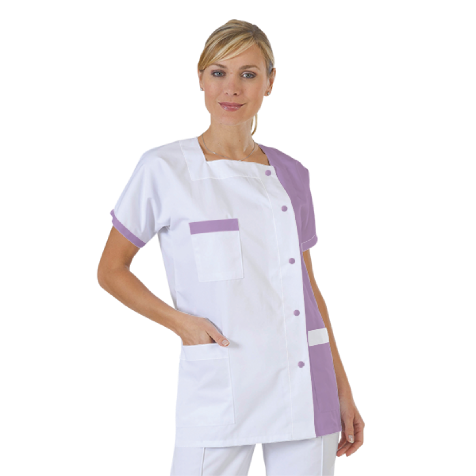 blouse-medicale-col-carre-a-personnaliser acheté - par typhaine - le 15-12-2019