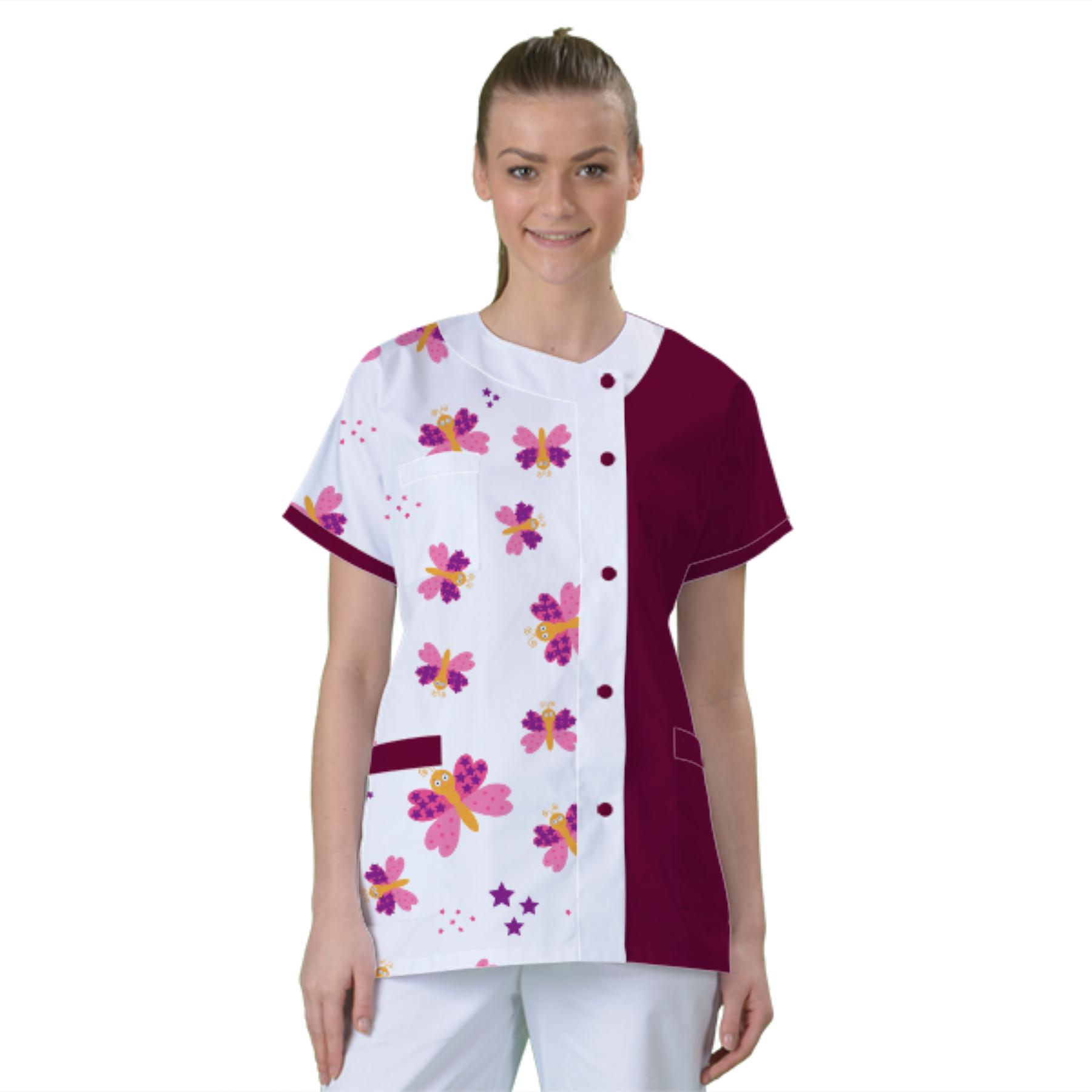 blouse-de-travail-personnalisee-tunique-medicale acheté - par Audrey - le 25-01-2023