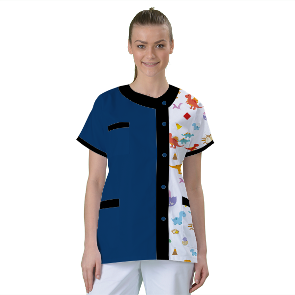 blouse-de-travail-personnalisee-tunique-medicale acheté - par Je Ris Je Guéris - le 19-02-2021