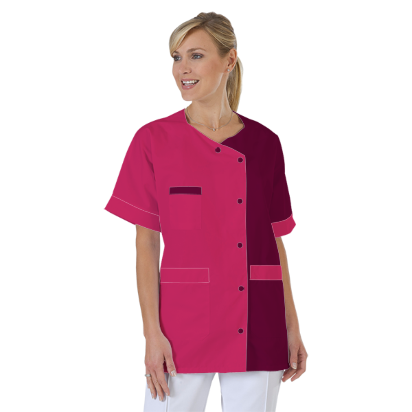 blouse-infirmiere-personnalise-col-trapeze acheté - par Framboiz  - le 03-03-2023