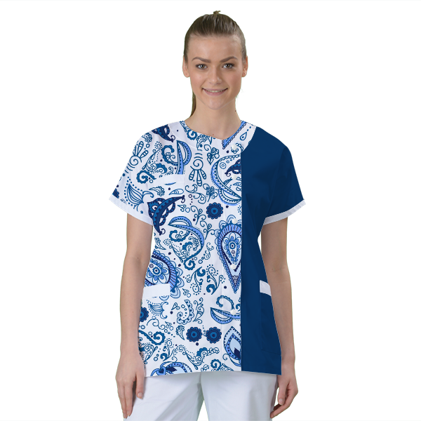 blouse-de-travail-personnalisee-tunique-medicale acheté - par Christel - le 29-10-2020